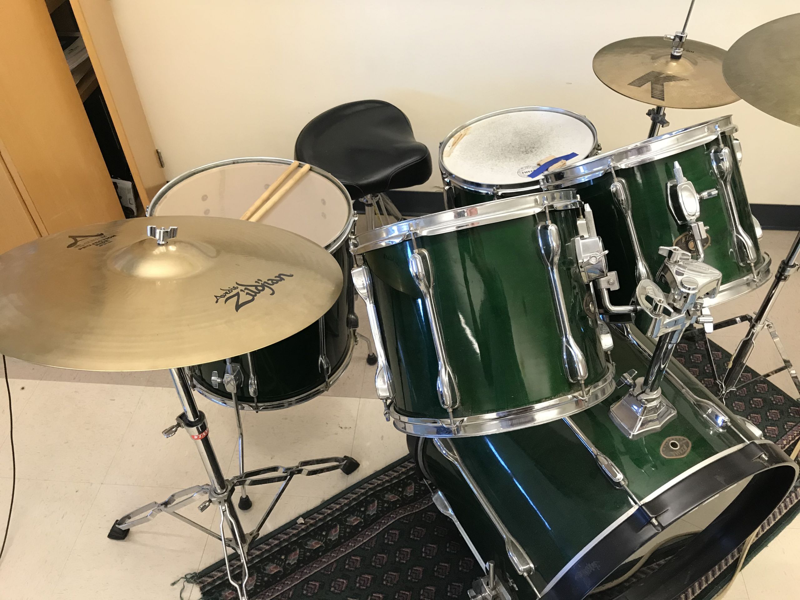 Coyne's drumset